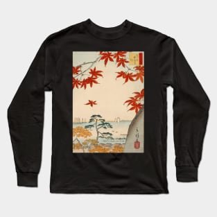 Japanese Maple Leaves Vintage Art Long Sleeve T-Shirt